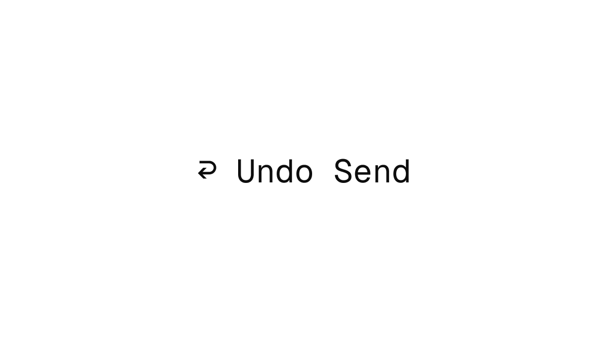 Undo Send feature by Apple