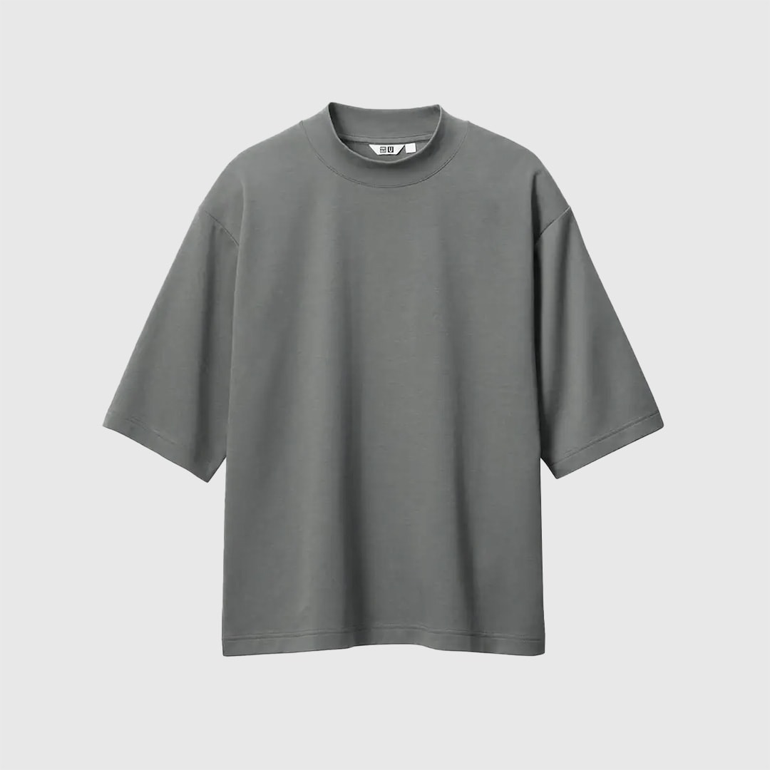 Uniqlo oversized grey tee